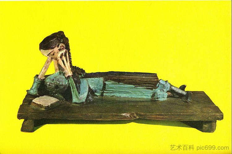 女人读 Woman reading (1953)，巴勃罗·毕加索