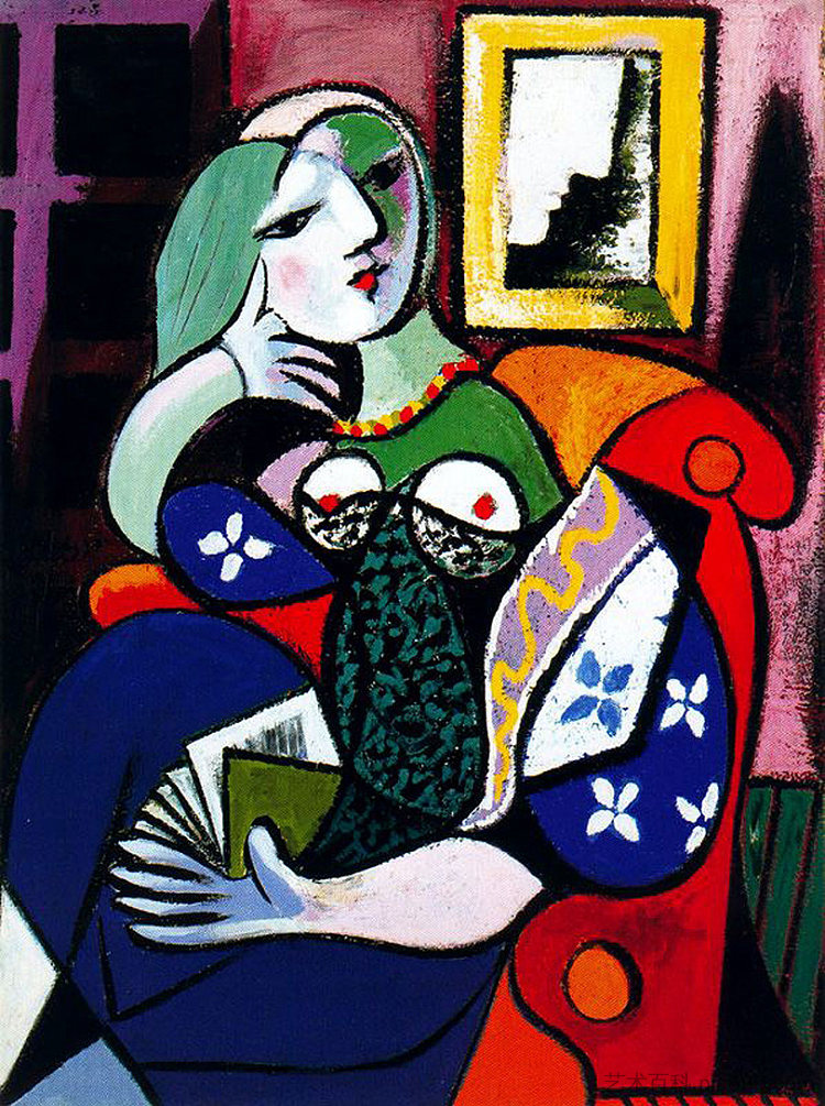 女人与书 Woman with book (1932),巴勃罗·毕加索