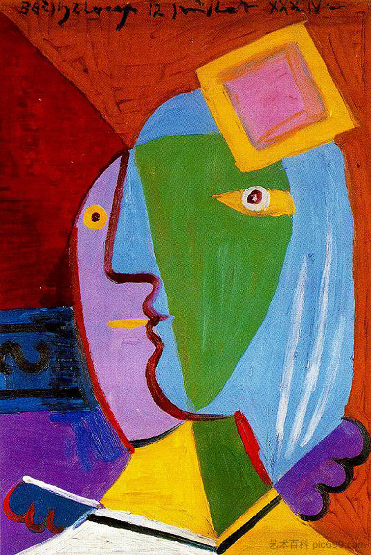 带帽子的女人 Woman with cap (1934),巴勃罗·毕加索