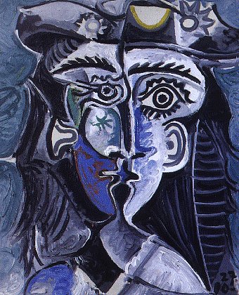 戴帽子的女人 Woman with hat (1962)，巴勃罗·毕加索