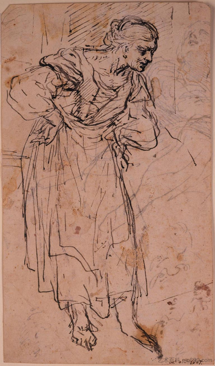 女性形象 Female Figure，Palma il Giovane