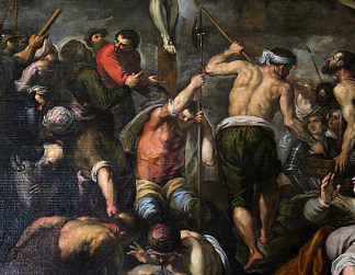 钉十字架（局部） Crucifixion (detail) (1579)，Palma il Giovane