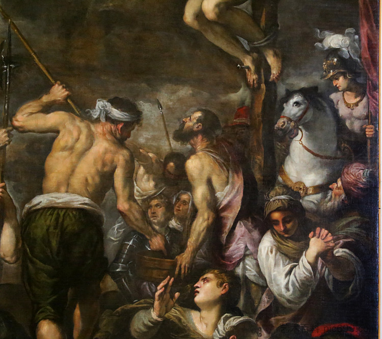 钉十字架(局部) Crucifixion (detail) (1579),Palma il Giovane