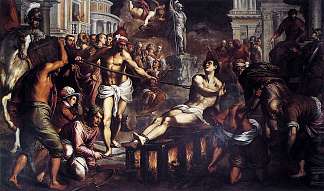 圣劳伦斯殉难 The Martyrdom of St Lawrence (1575)，Palma il Giovane