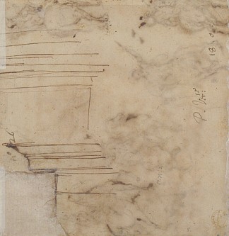 柱顶草图 Sketch for An Entablature (1628)，Palma il Giovane