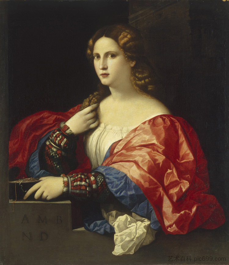 美丽的 La Bella (1518 - 1520; Italy  )，老棕榈