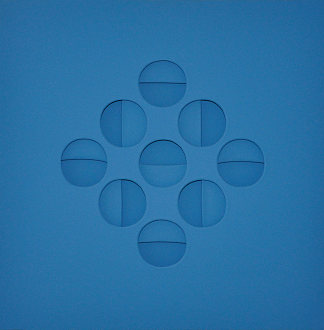 蓝色弯曲的表面间 Intersuperficie curva dall’azzurro (1967)，保罗谢奇