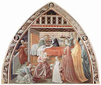 玛丽的诞生 The Birth of Mary (1435 – 1440)，保罗·乌切洛