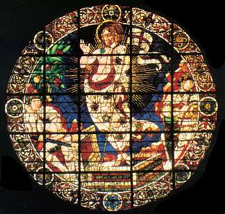 Oculus描绘了复活 Oculus depicting The Resurrection (1443)，保罗·乌切洛