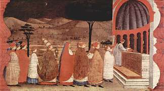 在教堂里重新按立的游行 Procession of re-ordained in a church (1465 – 1469)，保罗·乌切洛