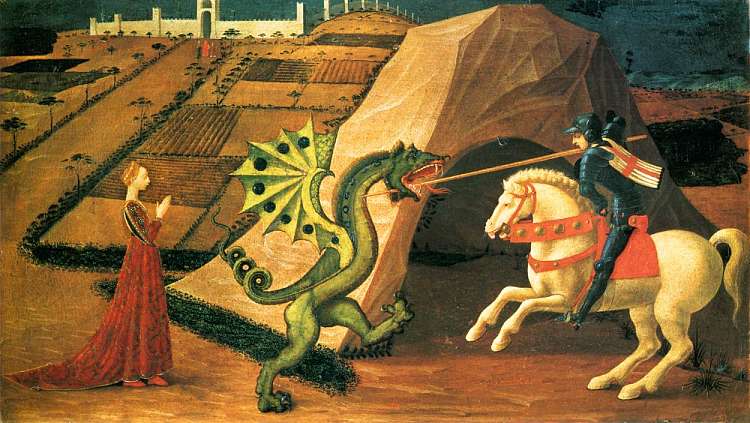 圣乔治与龙 St.George and the Dragon (1458 - 1460)，保罗·乌切洛