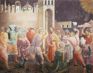 圣斯蒂芬的石刑 Stoning of St.Stephen (c.1435)，保罗·乌切洛