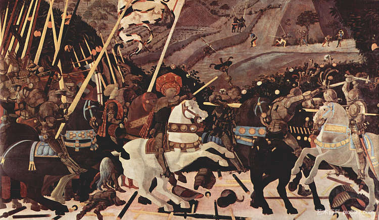 圣罗马诺战役 The Battle of San Romano (c.1438 - 1440)，保罗·乌切洛