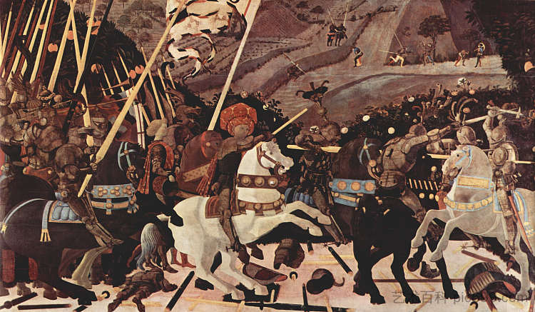 圣罗马诺战役 The Battle of San Romano (c.1438 - 1440)，保罗·乌切洛