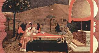 两个天使和两个魔鬼 Two angels and two devils (1465 – 1469)，保罗·乌切洛