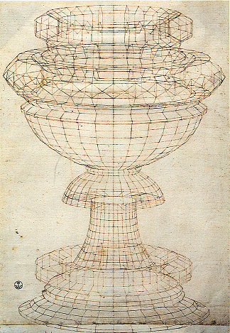 透视中的花瓶 Vase in perspective，保罗·乌切洛