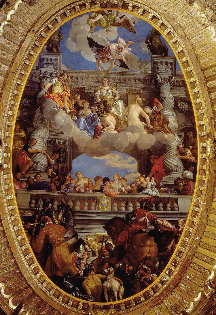 威尼斯神化 Apotheosis of Venice (1585)，保罗·委罗内塞