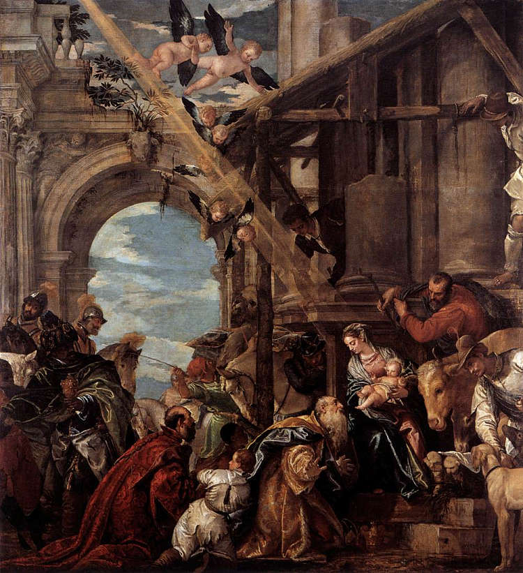 贤士的崇拜 Adoration of the Magi (1573)，保罗·委罗内塞