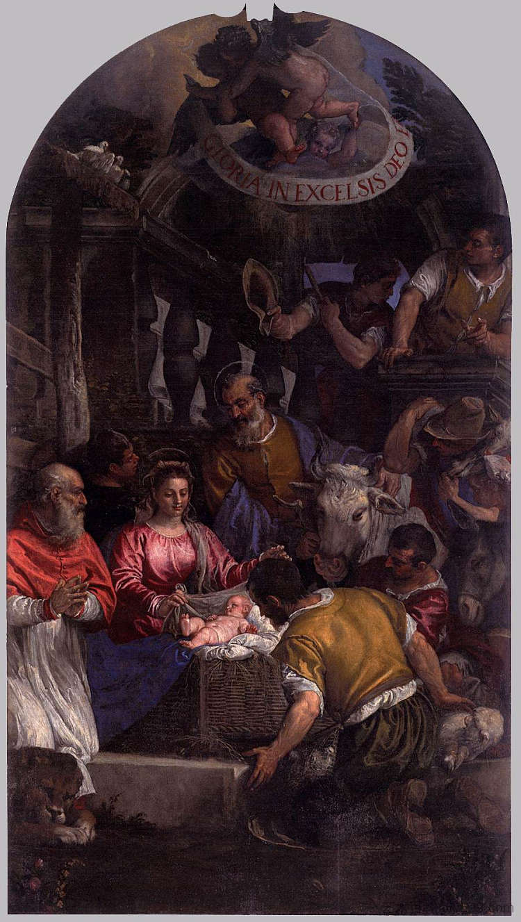 牧羊人的崇拜 Adoration of the Shepherds (1582 - 1583)，保罗·委罗内塞