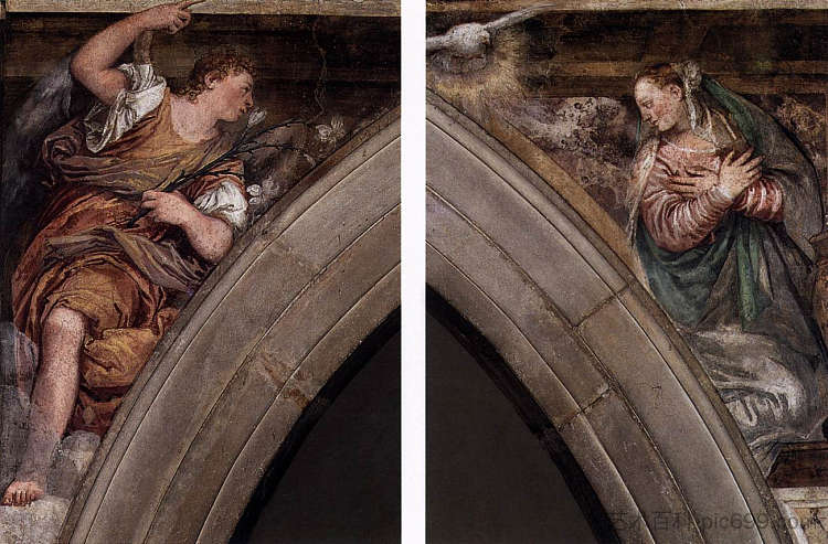 报喜 Annunciation (1558)，保罗·委罗内塞