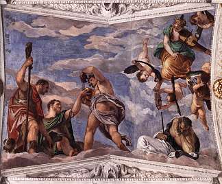 巴克斯、韦尔图努斯和土星 Bacchus, Vertumnus and Saturn (1560 – 1561)，保罗·委罗内塞