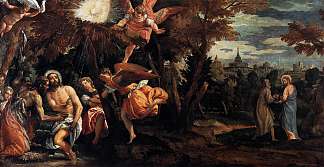 基督的洗礼和诱惑 Baptism and Temptation of Christ (1580 – 1582)，保罗·委罗内塞