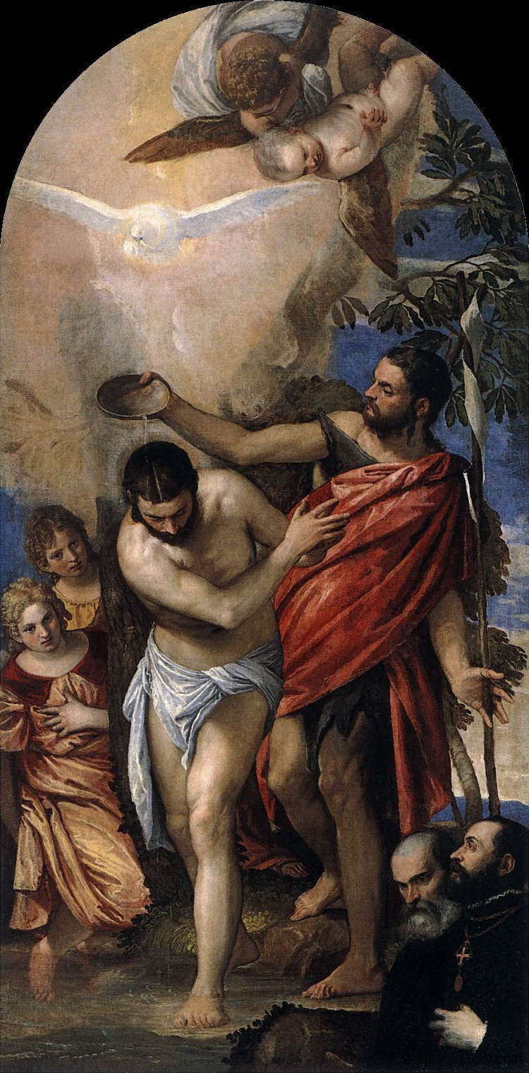 基督的洗礼 Baptism of Christ (c.1561)，保罗·委罗内塞