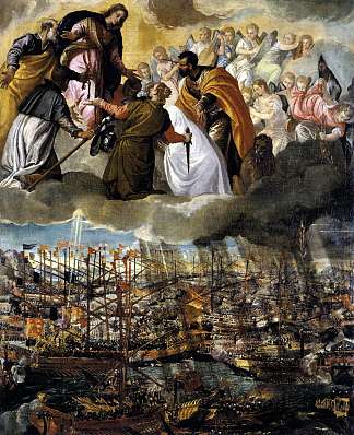 勒班陀战役 Battle of Lepanto (c.1572)，保罗·委罗内塞