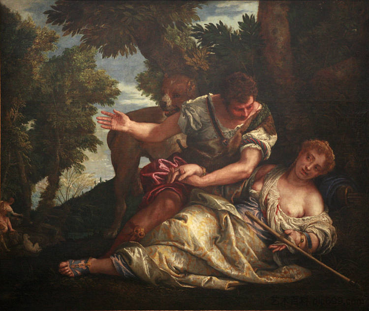 头颅和普罗克里斯 Cephalus and Procris (c.1580)，保罗·委罗内塞