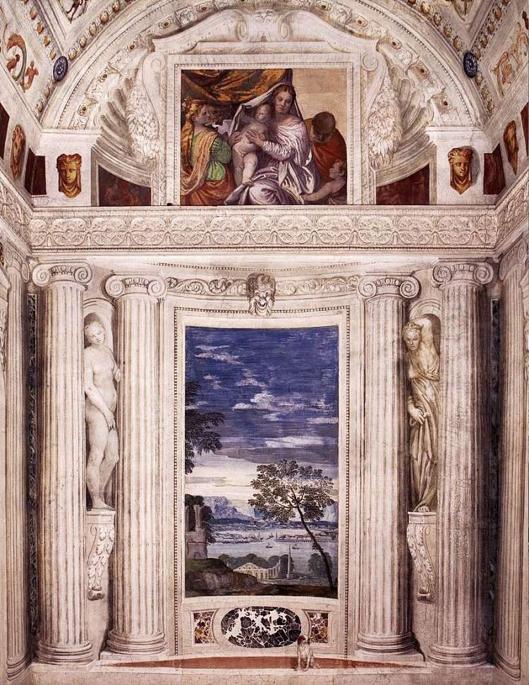 甘蔗节的端墙 End wall of the Stanza del Cane (1560 - 1561)，保罗·委罗内塞