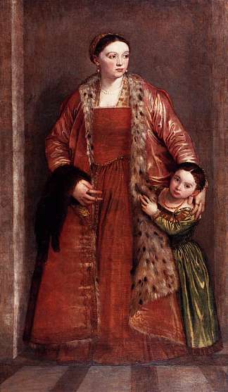 Livia da Porto Thiene和她的女儿Porzia Livia da Porto Thiene and her Daughter Porzia (1551 – 1552)，保罗·委罗内塞