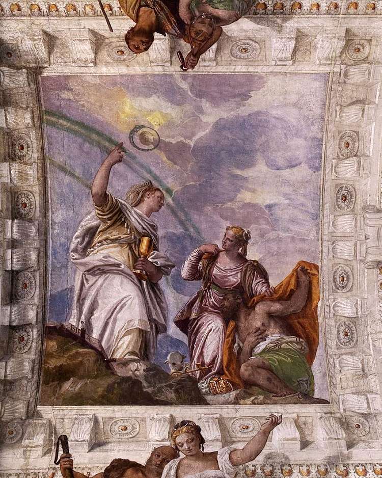 凡人被引导到神圣的永恒 Mortal Man Guided to Divine Eternity (1560 - 1561)，保罗·委罗内塞