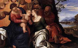 圣凯瑟琳的神秘婚姻 Mystic Marriage of St Catherine (1547)，保罗·委罗内塞