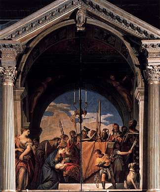 在圣殿中介绍 Presentation in the Temple (1560)，保罗·委罗内塞
