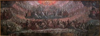 天堂素描（装饰威尼斯公爵宫大议会的房间） Sketch for Paradise (to decorate the room of the Grand Council of the ducal palace of Venice) (1578)，保罗·委罗内塞