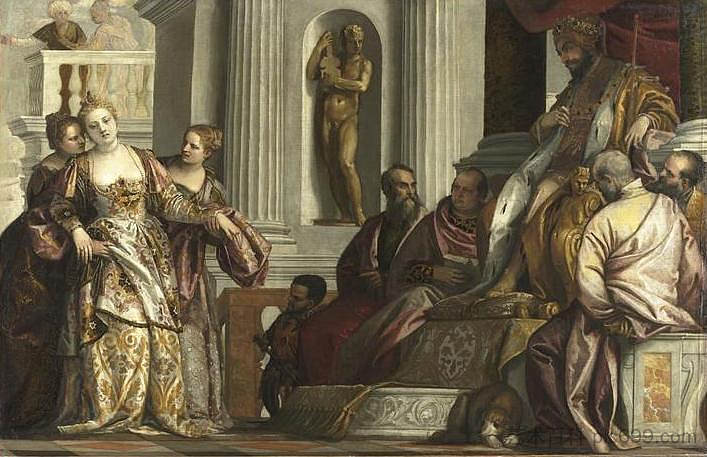 以斯帖的昏厥 The Fainting of Esther,保罗·委罗内塞
