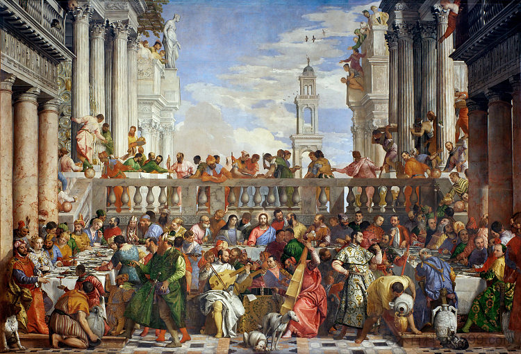 迦拿的婚宴 The Wedding Feast at Cana (1563)，保罗·委罗内塞