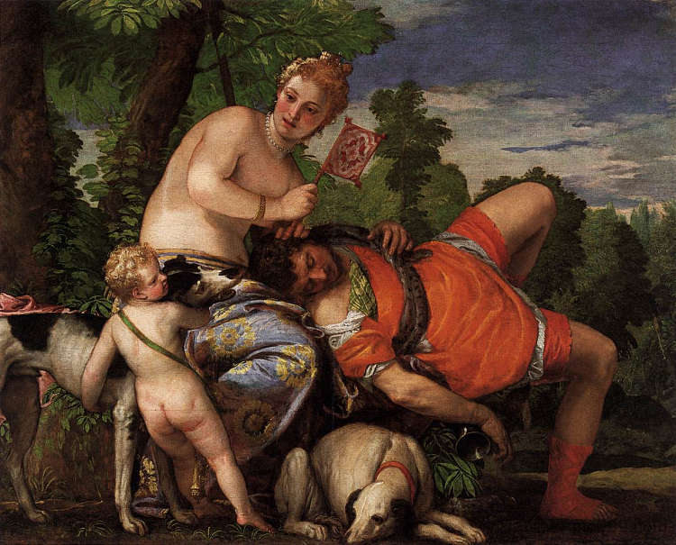 维纳斯和阿多尼斯 Venus and Adonis (1580 - 1582)，保罗·委罗内塞