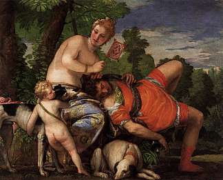 维纳斯和阿多尼斯 Venus and Adonis (1580 – 1582)，保罗·委罗内塞