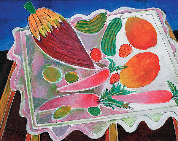 水果和蔬菜静物 Still Life with Fruits and Vegetables (2005)，帕里托什森