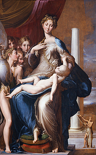 长脖子的麦当娜 Madonna with the Long Neck (1534 – 1540)，帕米贾尼诺