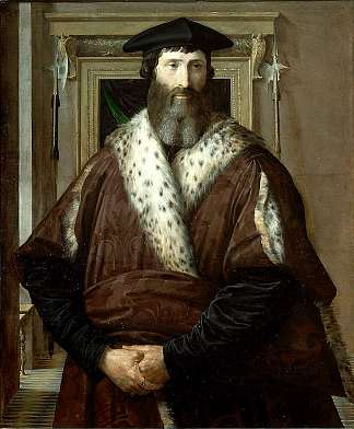 马拉泰斯塔·巴廖尼 Malatesta Baglioni (c.1537)，帕米贾尼诺