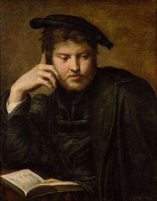 拿书的人 Man with a Book (1525 – 1526)，帕米贾尼诺