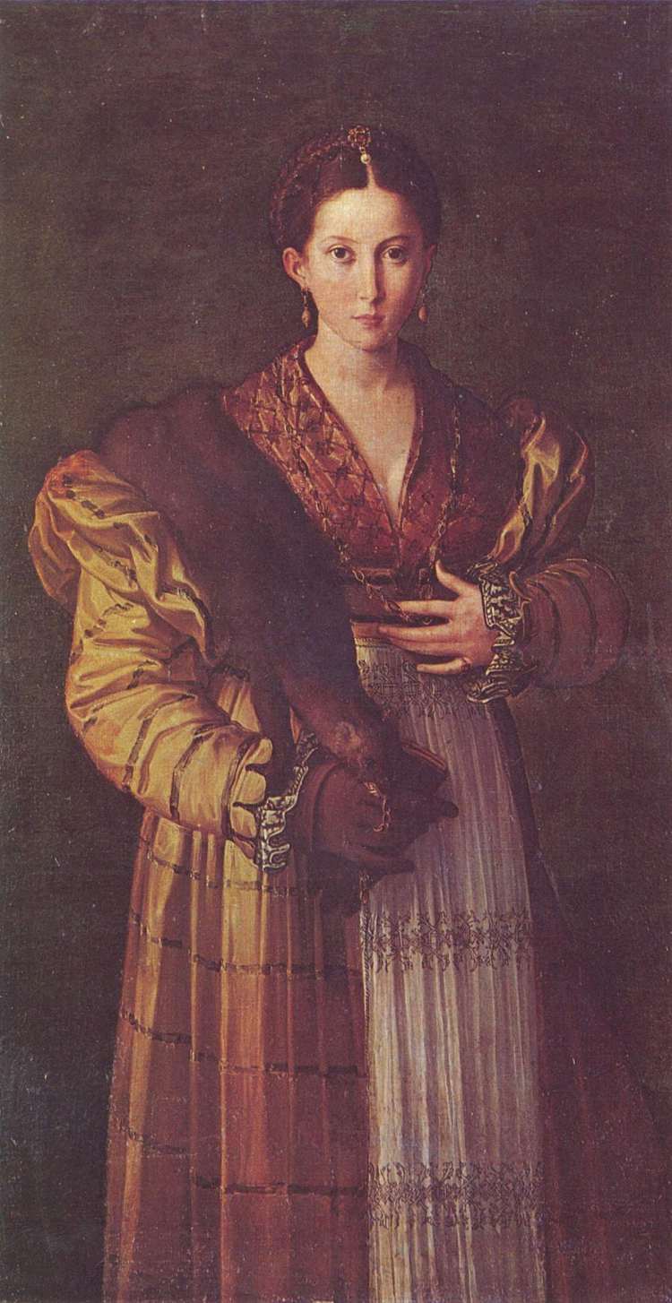 一位年轻女士的肖像 Portrait of a young lady (1535 - 1537)，帕米贾尼诺