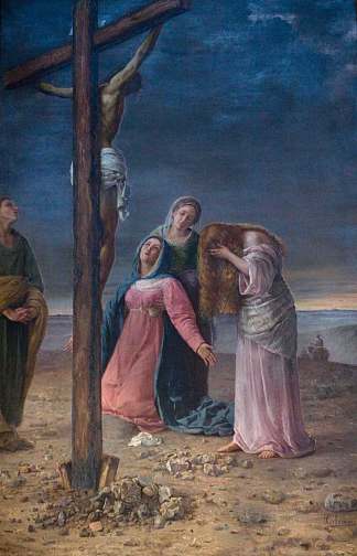 钉十字架 The crucifixion (1900)，帕斯夸莱·塞洛米