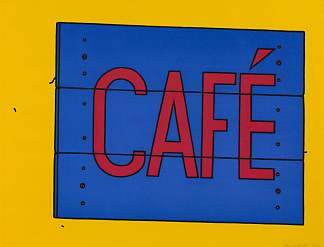 咖啡厅招牌 Cafe Sign (1968)，帕特里克·考尔菲尔德