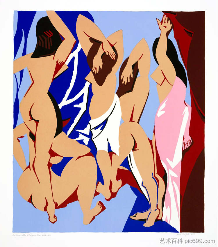从后面看到的阿维尼翁少女 Les Demoiselles d'Avignon vues de derrière (1999),帕特里克·考尔菲尔德