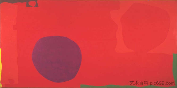 镉与紫罗兰色,猩红色,祖母绿,柠檬和威尼斯人 Cadmium with Violet, Scarlet, Emerald, Lemon and Venetian (1969),帕特里克·赫伦