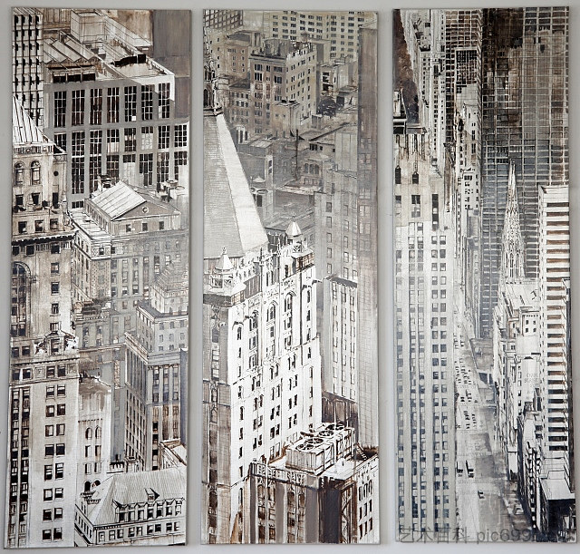 三联画,来自帝国大厦的顶部 Triptyque, Du Haut De L'Empire State (2014),彼得罗波利·帕特里克