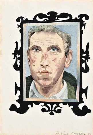 黏液瘤病（镜子里的自画像） Myxomatosis (Self-Portrait in a Mirror) (1977)，帕特里克·普罗克托